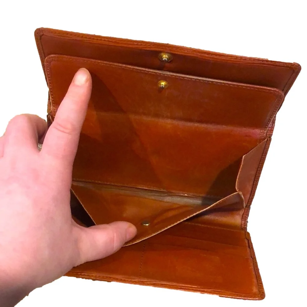 LOUIS VUITTON Kenyan Fawn EPI Leather Sarah International Long Trifold Wallet